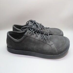 Altra Cayd Casual Sneakers Black Leather Foot shape Shoes ALM1883B001 Men's 15